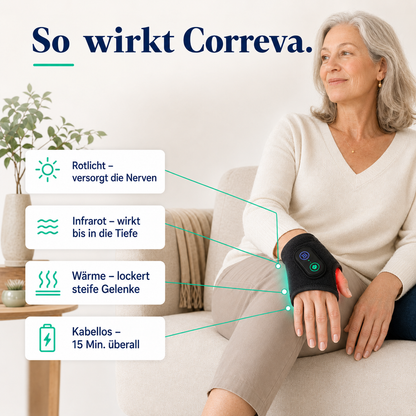 Correva Rotlicht-Handtherapie